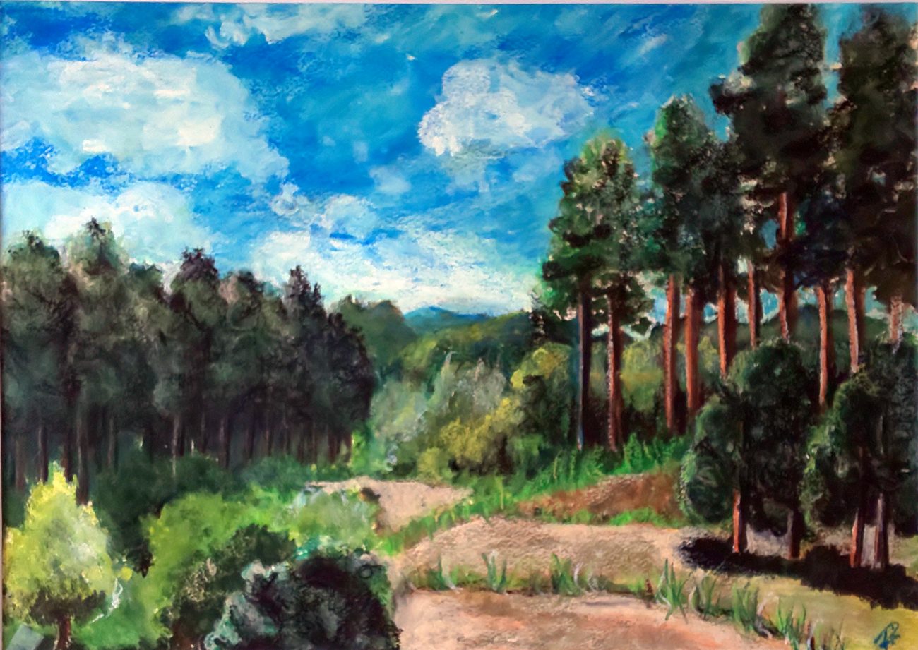 Summer grove : Gouache, B3